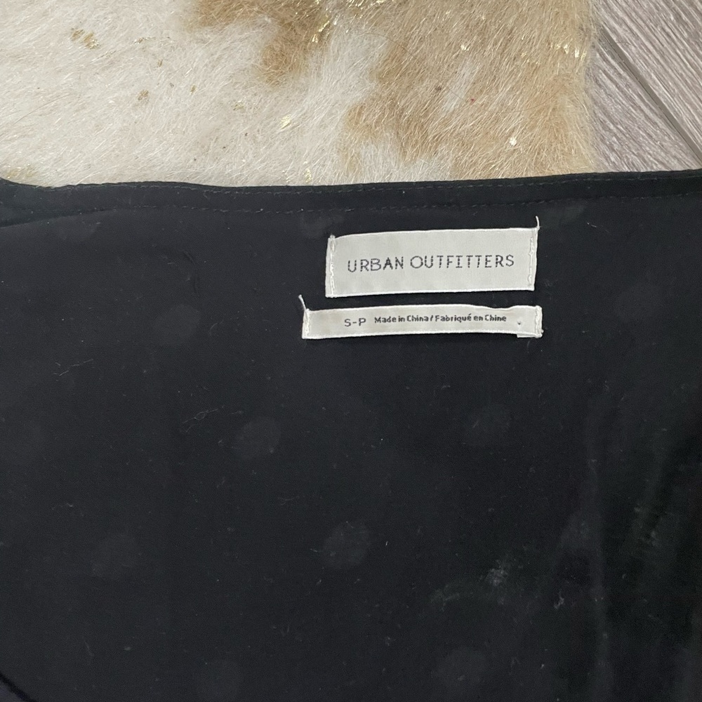 Urban outfitters black white polka dot button down dress - Picture 2 of 4